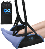 Everlasting Comfort Airplane Foot Hammock - Memory Foam Foot Rest for Plane Travel - Portable Airplane Foot Rest for Air Travel,