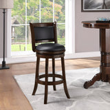 Boraam Augusta Bar Height Swivel Stool, 29-Inch, Cappuccino