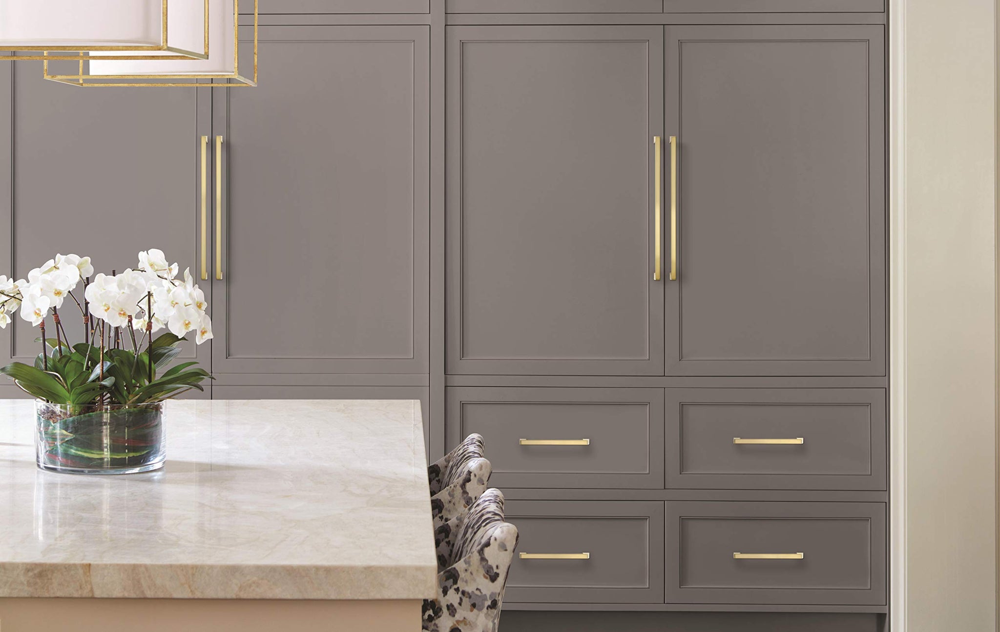 Amerock | Appliance Pull | Golden Champagne | 18 Inch (457 Mm) Center To Center | Blackrock | 1 Pack | Drawer Pull | Drawer Hand
