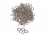 Mariyandh 100PCS 0.67 inches Silver Eye Hooks Screw Metal Eye Hooks Small Eyelet Screws(1#,100PCS)