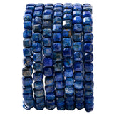 Natural Faceted Lapis Lazuli Cube Stone Beads 5-5.5mm 60pcs/str Loose Square Semi Gemstone Stone Beads for Making Bracelets Neck