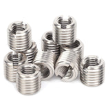 10pcs 15mm Male Female Thread Reducing Nut, Stainless Steel Thread Reducing Nut for Used Aviation Automobiles Steam Turbines