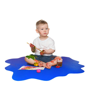 ,,Floortex Sploshmat Blue Multi-Purpose Protective Floor Mat 40,,,, X 40,,,, For Hard Floors,,, Caribbean Blue