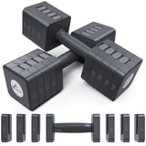 Adjustable Dumbbells Hand Weights Set: Sportneer 5 in 1 Weight Adjustment 10 LB Dumbbells Set of 2 Free Weights Fast Adjust Dumb