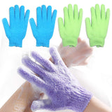 Ahchvijash Premium Skin exfoliating Shower body gloves for bathing (1 pairs) | Dual texture Hydro Body scrub Deep Exfoliate glov