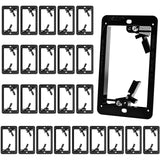 VCE Low Voltage Mounting Bracket Single Gang Wall Plate, Flush Low Voltage Box for Network, HDMI, Coaxial, Speaker, Telephone Ca