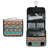 Hanging Toiletry Bag Ethnic Aztec Geometric Portable Travel Cosmetic Makeup Bag Bathroom Shower Shaving Kit Organizer Bag for Me