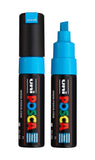posca uni PC-8K Water-Based Paint Markers, Broad Tip (8mm), Turquoise, 2 Count