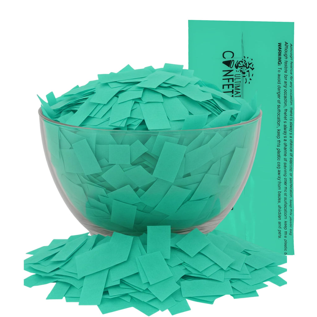 Ultimate Confetti, Mint Green Biodegradable Confetti - Rectangular Fla ...