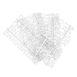 1 Inch Letters for Flet Letter Board,188 Pieces Including Letters, Numbers & Symbols for Changeable Plstic Letter Board by Veska