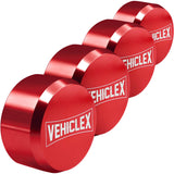Vehiclex 4-Pack Heavy-Duty Puck Lock Set - Keyed Alike, Hidden Shackle Lock - Rust-Resistant Security for Trailers, Garages, Con