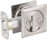 Kwikset 335SQT15 Privacy Pocket Door Locks, Satin Nickel