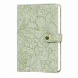 Zosiana Designs Embossed Floral Notebook, A5 Faux Leather Notebook with Strap Closure, 224 Pages 100 GSM Thick Paper, Lay Flat W