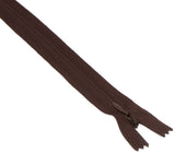 Coats Thread & Zippers Coats Invisible Zipper 20 to 22, Cloister Brown