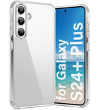Vakoo Case for Samsung Galaxy S24+ Plus | Clear Anti-Yellowing, Hard Back, Military-Grade Drop Protection, Supports Wireless Cha