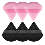 MOLOPPO 6Pcs Soft Triangle Powder Puff Set, Setting Powder Puffs for Face, Makeup Blenders & Sponges for Foundation, Suitable fo