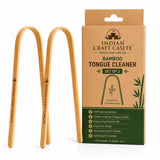 Icc Bamboo Tongue Cleaner Natural 100% Natural & Vegan Set Of 2