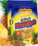 Philippine Brand Dried Pineapple 3.5 oz Bag (Pack of 2) - Tropical Dried Pineapple Chunks, Sweet & Chewy Dehydrated Fruit Snacks