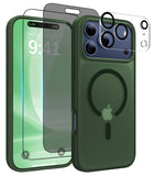 Shiiuou 4 in 1 Magnetic for iPhone 17 Pro Max Case, [Anti-Slip] [Military-Grade Drop Protection] Case for iPhone 17 Pro Max with