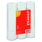 Adding Machine/Calculator Roll, 2-1/4x150 ft White 12/Pack, UNV35715