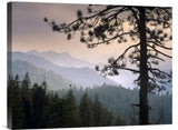 View Over Foothills To The West From Kings Canyon National Park, California-Canvas Art-24X18