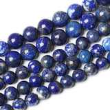 Zenkeeper 116 Pcs Lapis Lazuli Beads for Jewelry Making 6 MM Natural Gemstones Loose Stone Beads