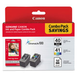 Canon PG40/CL41 & Photo Paper Glossy Combo Pack