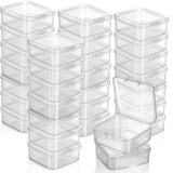 Jetec Mini Plastic Clear Beads Storage Containers Box for Collecting Small Items, Beads, Jewelry, Business Cards, Game Pieces, C