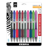 Sarasa Retractable Rdi Gel Pen .7mm 10/Pkg-Assorted