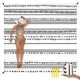 Large Beach Blanket for 1-4 Adults, 78'' 86'' Waterproof Sandproof Beach Blankets with 4 Stakes & 4 Corner Pockets, Polyester L