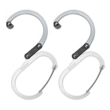 GEAR AID HEROCLIP Carabiner Clip and Hook (Large) for Camping, Backpack, Organization, and Garage, Shade of Gray, 2 Pack