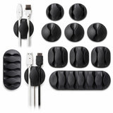 Harkoiz Cable Clips Organizer 10 Pieces | Adhesive Cable Organizer Clips For Desk, Wall & Car | Wire Holder For Charging Cables,