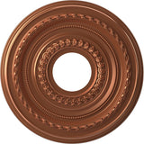 Ekena Millwork CMP13COBCO Cole Thermoformed PVC Ceiling Medallion (Fits Canopies up to 4 1/4), 13OD x 3 1/2ID x 3/4P, Bright Coa
