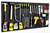 WallPeg Made in USA Pegboard Wall Organizer Kit (PK5B) 48 Wide 2 Pegboard Panels & 36 Locking Peg Board Hooks Garage