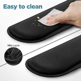 Gimars Upgrade Enlarge Silky Gel Memory Foam Keyboard Wrist Rest, Wrist Rest for Computer Keyboard, Ergonomic Design for Typing