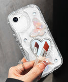 Toycamp for iPhone SE Case - for iPhone 8/7 Case Cute Women Girly Girls Glitter Phone Cover Kawaii Sparkle Bling Aesthetic Prett