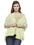 Dupatta Bazaar WomenS Quirky Lemon Printed French Crepe Scarf/Stole