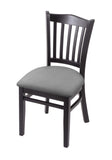 Holland Bar Stool Co. 3120 18 Chair with Black Finish and Canter Folkstone Grey Seat