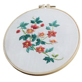 Ujeavette Embroidery Kit Beginner Cross Stitch Diy Floral Pattern Art Crafts Making Campsis