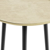 Simplihome Tanner Mid Century Modern 19 Inch Wide Metal Side Table In Gold, For The Living Room And Bedroom