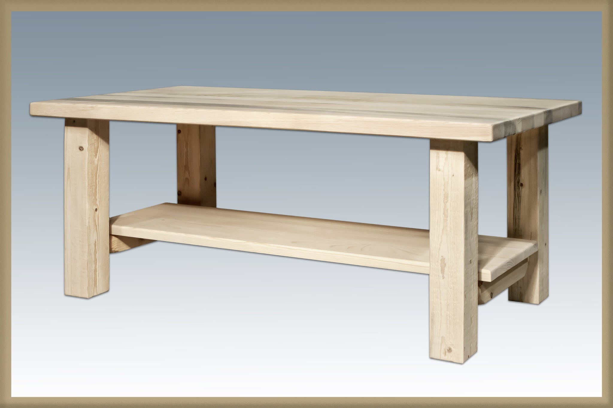 Montana Woodworks Glacier Country Collection Bistro Table, Square Table Top
