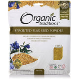 Sprouted Flax Golden Organic Traditions 8 oz Bag