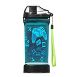 Lightzz Gamer Water Bottle, Fortnite Stuff Toy with 3D Glowing Light, Fortnite Gifts Back to School for Boys Gamers, Minecraft C