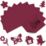 12PCS Burgundy Felt Fabric Sheets 9 x 12 - 1.6mm Thick Soft Felt for Craft Sewing DIY Patchwork Art Projects Decorations