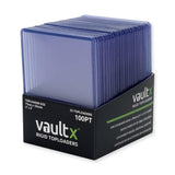 Vault X Toploaders 100pt, Trading Cards, Premium Extra Thick, 3 x 4 Seamless Rigid Card Holders, Hard Sleeves, Clear Protection 