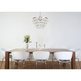 Elegant Lighting Living District Indoor Modern Home Decorative Bright Ceiling Kora Collection Pendant D17 H10.9 Lt:5 Chrome Fini
