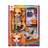 RAINBOW HIGH Sparkle and Shine - Clementine (Orange) - 11 Fashion Doll with Liquid Sparkles on Legs, Shake to See Them Shine, Gr