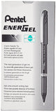 Pentel EnerGel NV Gel Ink Pen, (0.5mm), Fine Point Capped, Needle Tip, Black Ink, Box of 12 (BLN25A)