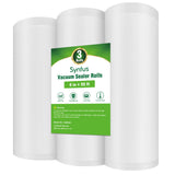 Syntus Vacuum Sealer Bags for Food, 3 Rolls 6 x 50 Commercial Grade Bag Rolls, BPA Free Food Vac Bags for Storage, Meal Prep or