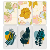 woopme Set of 6 Artificial Grass & Palm Leaf Magnetic Bookmark for Book Lovers Readers Students Gift Magnetic Page Clips Folding